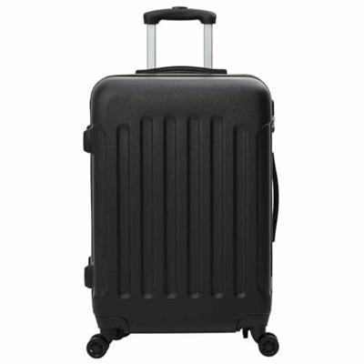 VidaXL Koffer met slot 3 pcs zwart 50 x 31 x 78 cm abs kunststof