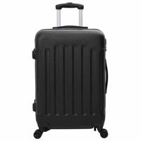 VidaXL Koffer met slot 3 pcs zwart 50 x 31 x 78 cm abs kunststof - thumbnail