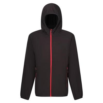 Ragetta RG690 Navigate Hooded Full Zip Fleece - Black/Classic Red - L