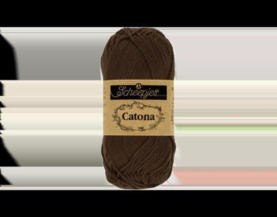 Scheepjes Catona - 10g - 162 Black Coffee