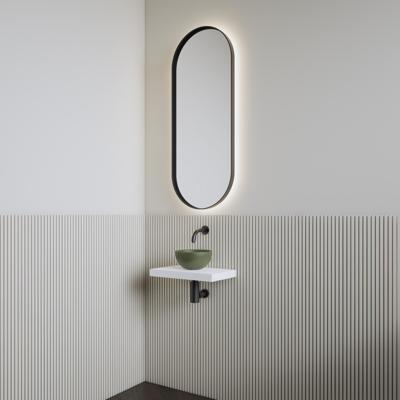 Fonteinset | BWS Leto | Planchet Kristal Wit | Waskom Mat Olijf Groen