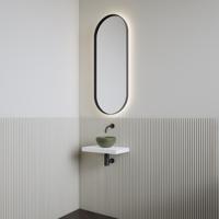 Fonteinset | BWS Leto | Planchet Kristal Wit | Waskom Mat Olijf Groen - thumbnail