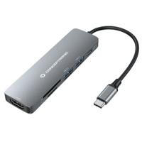 Conceptronic DONN11G laptop dock & poortreplicator Bedraad USB 3.2 Gen 1 (3.1 Gen 1) Type-C Grijs - thumbnail
