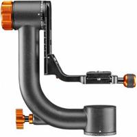 Walimex pro Carbon Gimbal Head statiefkop C15 - hoogwaardig 360 graden panoramafel aapschommel met Arca snelwisselplaat, draagvermogen 20 kg, met tas, voor DSLR DSLM spotting objectief - thumbnail