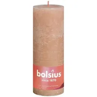 Bolsius rustiek stompkaars 190/68 roze - thumbnail