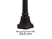 Konstsmide 7215-750 Firenze Staande buitenlamp Spaarlamp E27 100 W Zwart - thumbnail