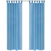VidaXL Turquoise vitrage 140 x 245 cm 2 stuks - thumbnail