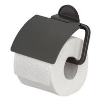 Toiletrolhouder Tiger Tune Met Klep Zwart Metaal Geborsteld / Zwart - thumbnail