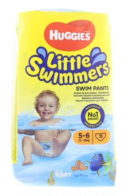 Huggies Little swimmers maat 5-6 12-18kg 11 Stuks Huggies Little swimmers maat 5-6 12-18kg 11 Stuks