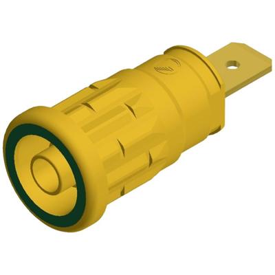 SKS Hirschmann SEP 2620 F6,3 Veiligheids-labconnector, female Bus, inbouw verticaal Stift-Ø: 4 mm Geel, Groen 1 stuk(s) SKS Hirschmann SEP 2620 F6,3 Veiligheids-labconnector, female Bus, inbouw verticaal Stift-Ø: 4 mm Geel, Groen 1 stuk(s)