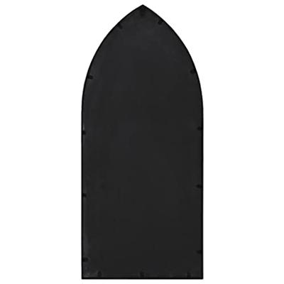 Tuinspiegel 100x45 cm ijzer zwart