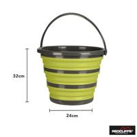 Redcliffs Emmer Opvouwbaar 10L Groen/Grijs - thumbnail