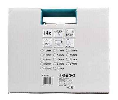 Makita E-16586 Impact Black Krachtdoppenset 81,5mm 10-32mm in Cassette - 14-delig - thumbnail