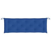 VidaXL Tuinbankkussens 2 st 150x50x7 cm oxford stof blauw - thumbnail