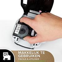 Labeltape DYMO D1 45800 Tapekleur: Transparant Tekstkleur:Zwart 19 mm 7 m - thumbnail