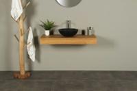 Tischplatte Teakholz für Waschbecken Organic 110 cm - thumbnail