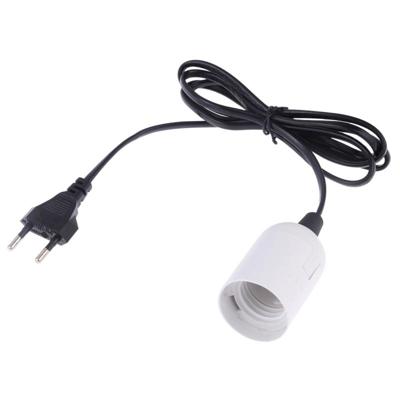 E27 Wire Cap lamp houder kroonluchter stopcontact met 1.5 m verlengkabel EU stekker (wit) E27 Wire Cap lamp houder kroonluchter stopcontact met 1.5 m verlengkabel EU stekker (wit)