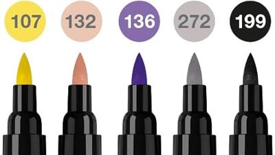 Faber Castell Tekenstift Pitt Artist duo marker Fashion - etui 5 stuks