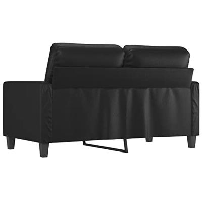 Tweezitsbank 120 cm kunstleer zwart Tweezitsbank 120 cm kunstleer zwart