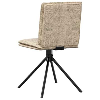 Eetkamerstoel kunstsuède lichtgrijs