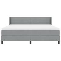 Boxspringbed met matras met matras Lichtgrijs 180 x 200 cm - thumbnail