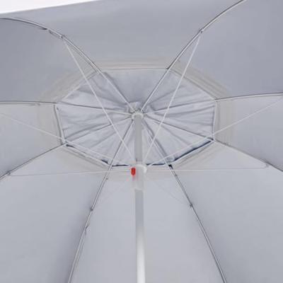 VidaXL Strandparasol met zijwanden 215 cm blauw VidaXL Strandparasol met zijwanden 215 cm blauw