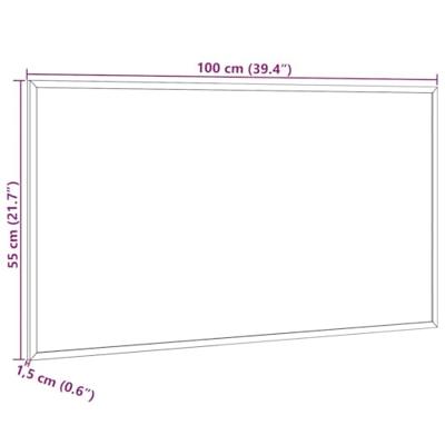 Magnetisch whiteboard met massief grenenhouten frame 100x55 cm Magnetisch whiteboard met massief grenenhouten frame 100x55 cm