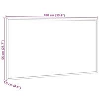 Kurkbord met massief grenenhouten frame 100x55 cm - thumbnail