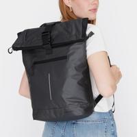 New Rebels Hugo New York 17L Waterdichte Rolltop Rugtas Zwart - thumbnail
