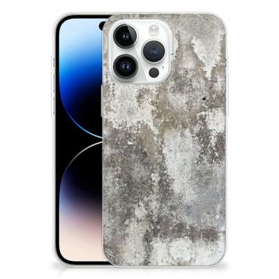 iPhone 14 Pro Max | TPU | Siliconen hoesje | Beton Print iPhone 14 Pro Max | TPU | Siliconen hoesje | Beton Print