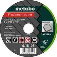 Metabo Accessoires Doorslijpschijf Ø 125x1,5x22,2 steen Flexiamant super - 25 stuks - 616196000 - thumbnail