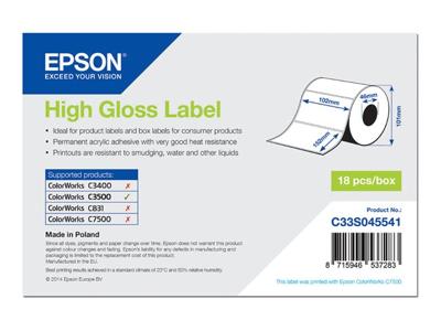 Epson High Gloss Label - Die-cut Roll: 102mm x 152mm, 210 labels