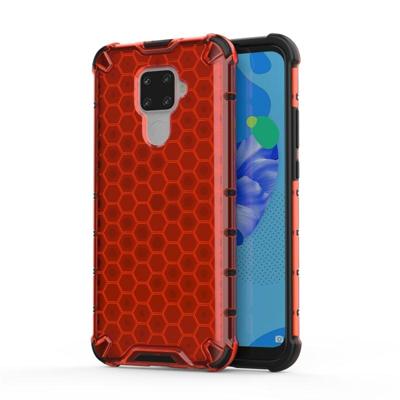 Voor Huawei Nova 5i Pro honingraat schokbestendige PC + TPU beschermhoes (rood)