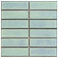 Mozaiek Barcelona Rechthoek Glanzend Turquoise 4,5x1,5 - thumbnail