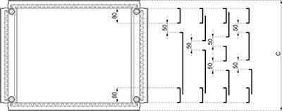 Schneider Electric NSYEC68 Kabeldoorvoering Plaatdikte (max.): 1.5 mm Staal 1 stuk(s)