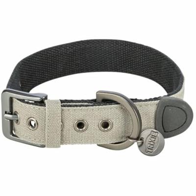 TRIXIE HALSBAND HOND CITYSTYLE EXTRA BREED KATOEN LICHTGRIJS 50-57X3,5 CM TRIXIE HALSBAND HOND CITYSTYLE EXTRA BREED KATOEN LICHTGRIJS 50-57X3,5 CM