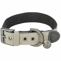 TRIXIE HALSBAND HOND CITYSTYLE EXTRA BREED KATOEN LICHTGRIJS 50-57X3,5 CM - thumbnail