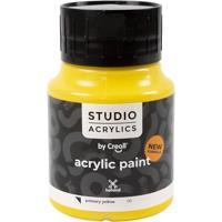 Creall Studio Acrylverf, semi-dekkend, primary yellow (06), 500 ml/ 1 fles - thumbnail