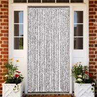 VidaXL Vliegengordijn 100x220 cm chenille bruin en beige - thumbnail