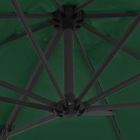 VidaXL Zweefparasol met stalen paal 250x250 cm groen - thumbnail