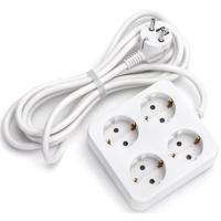 Aigi Urvan Stekkerdoos 3680W - 4 Stopcontacten - 1.5m - Wit - thumbnail