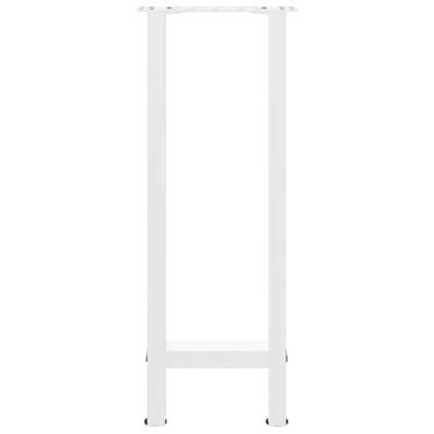 Console tafelpoten 2 st 28x(72-73) cm staal wit