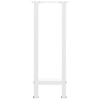 Console tafelpoten 2 st 28x(72-73) cm staal wit - thumbnail