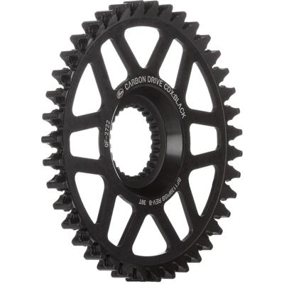Gates tandwiel CDX 39T Fin Line pinion chromoly zwart