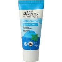 Alviana Tandpasta met munt mini 20 Milliliter - thumbnail