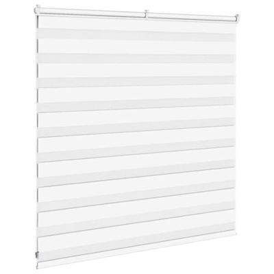 VidaXL Zebra blind 140x100 cm stofbreedte 135,9 cm polyester wit