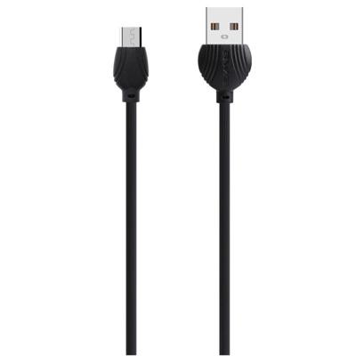 awei CL-61 2 in 1 2.5 A micro USB opladen + transmissie aluminiumlegering gevlochten data kabel lengte: 1M (zwart)
