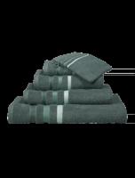 Vandyck Vandyck Prestige Lines handdoek 60x110 Forest Green - thumbnail