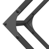 Brandhoutrek 100x25x100 cm koudgewalst staal zwart - thumbnail