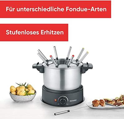 Severin FO2470 Fonduepan Zwart - thumbnail